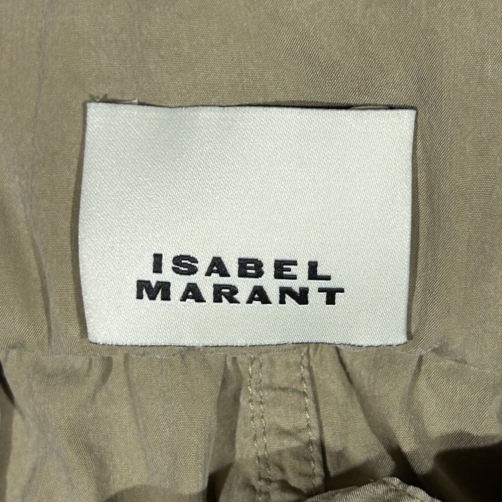 Isabel Marant Hadja Cargo Trousers Women's Medium 36 Beige #3723 - Picture 3 of 9